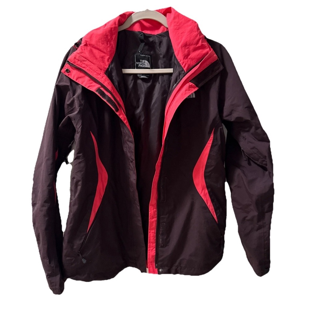 The North Face Women's Brown and Pink Ski Jacket